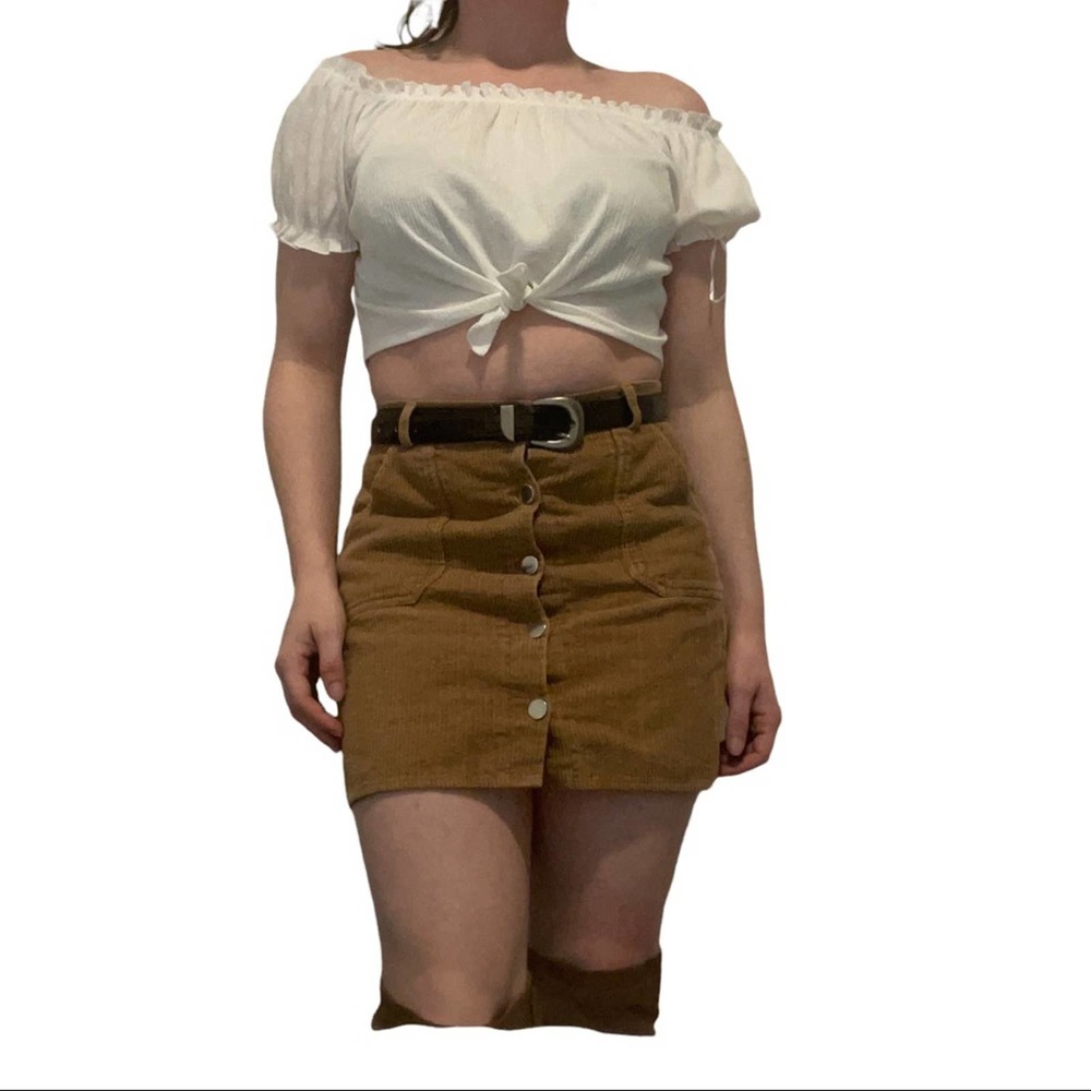 White Crop Top H&M size Small